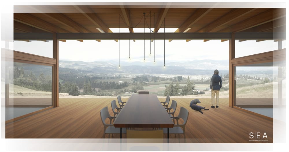 New Home Build Rendering in Hood River 