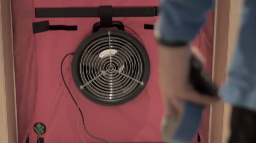 Blower Door Test at Wallingford Passive House | Hammer & Hand