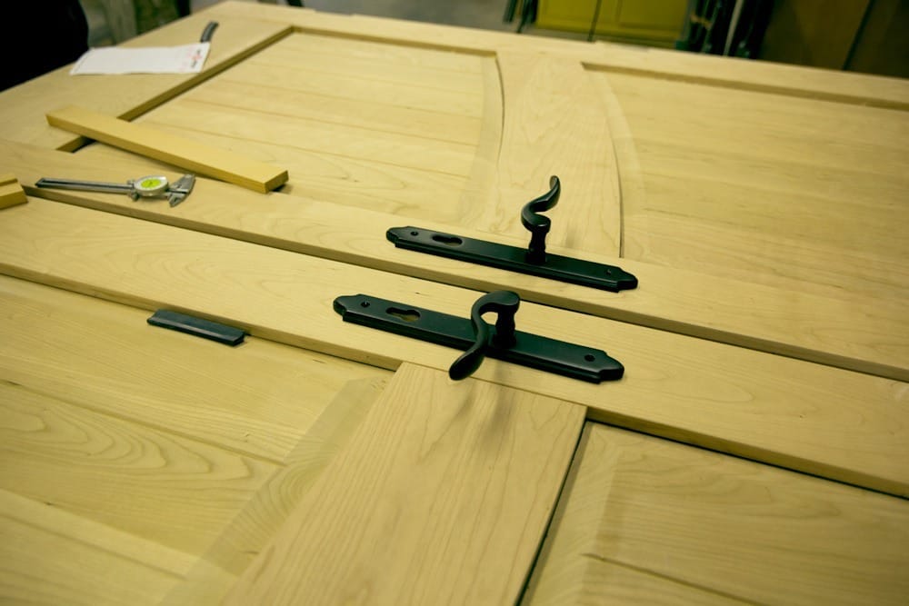 Custom Passive House Door Unstained by Hammer & Hand