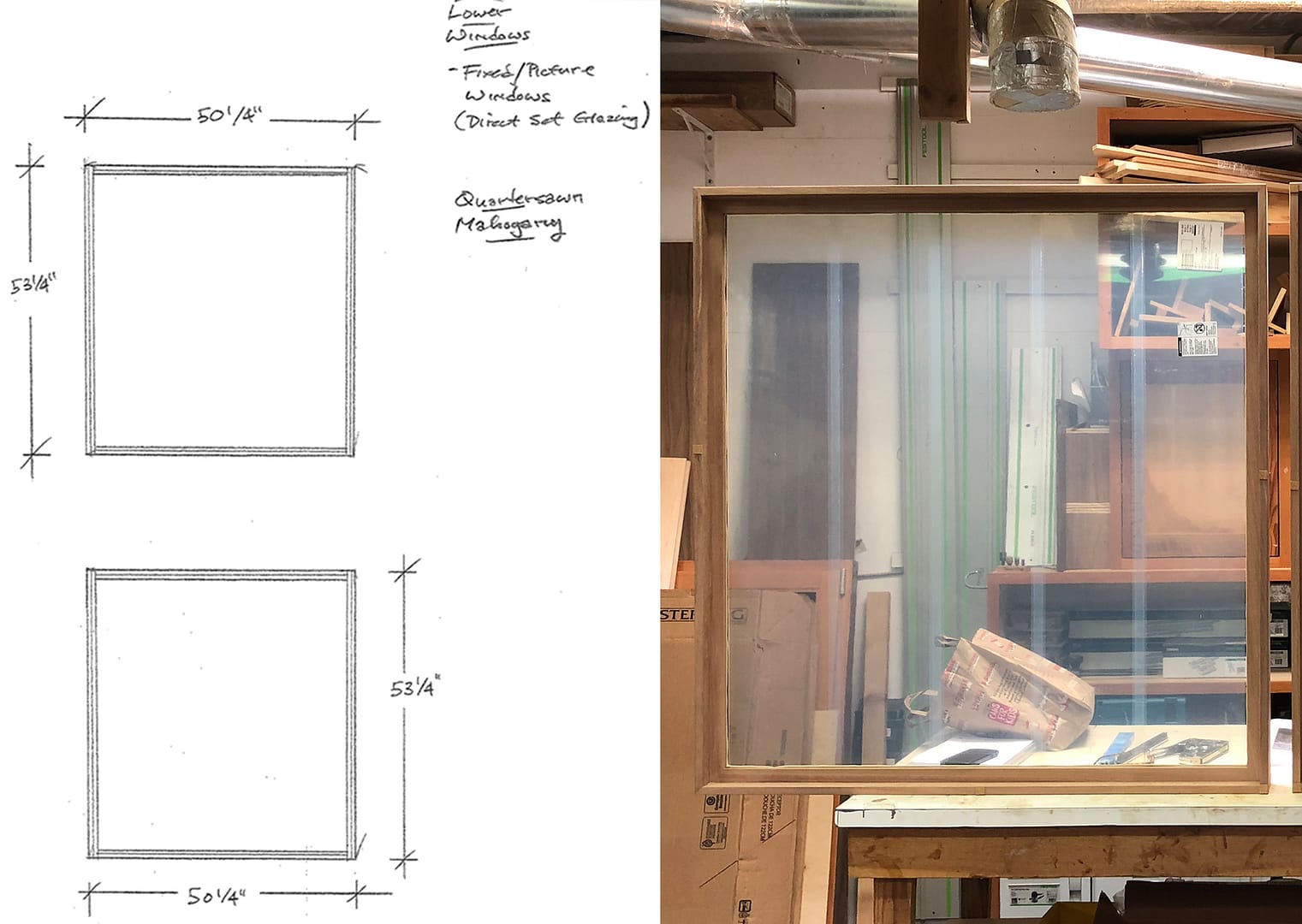 Square Lower Portion of Custom Windows | Hammer & Hand