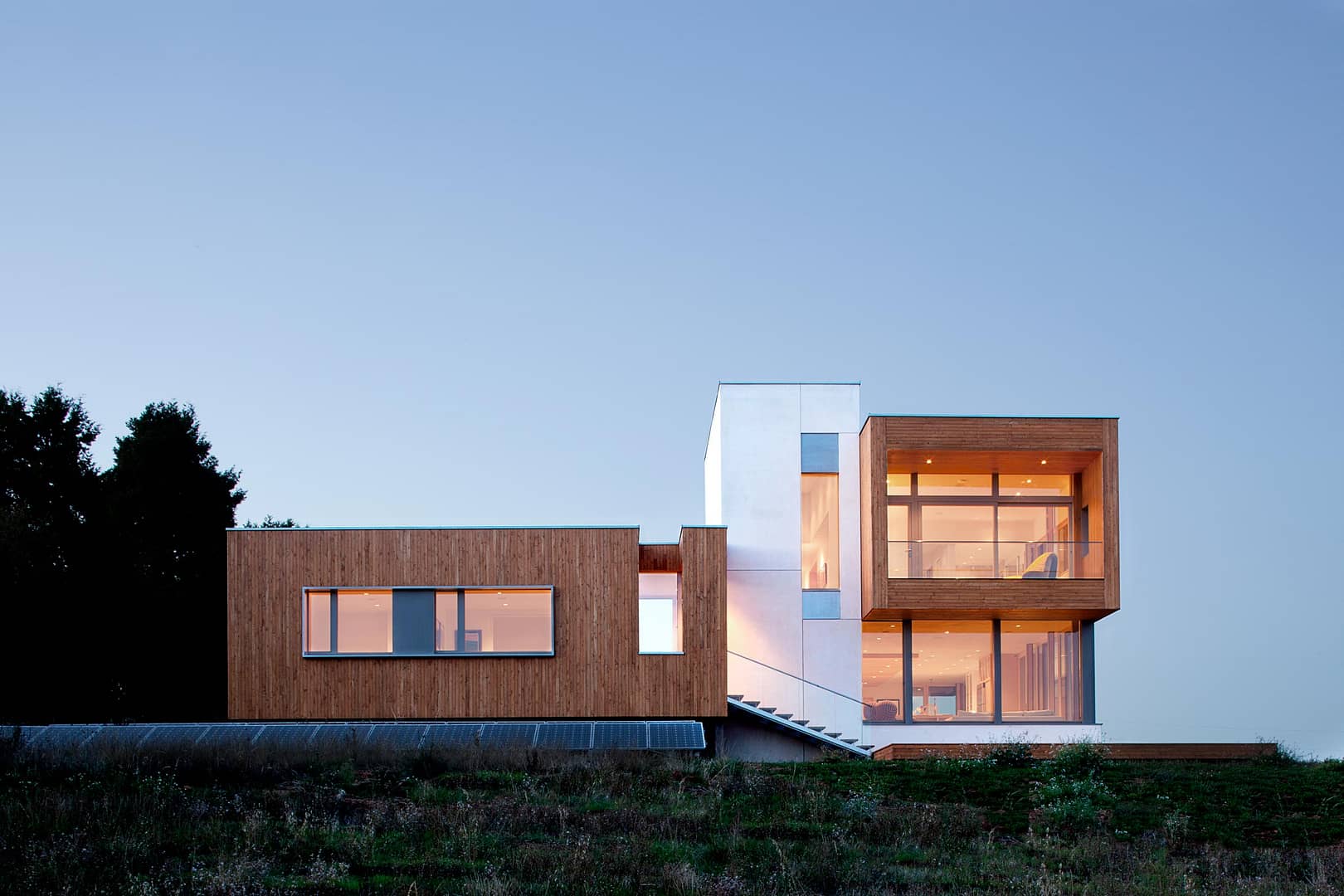 Exterior of Karuna Passive House by Portland Home Builder Hammer & Hand