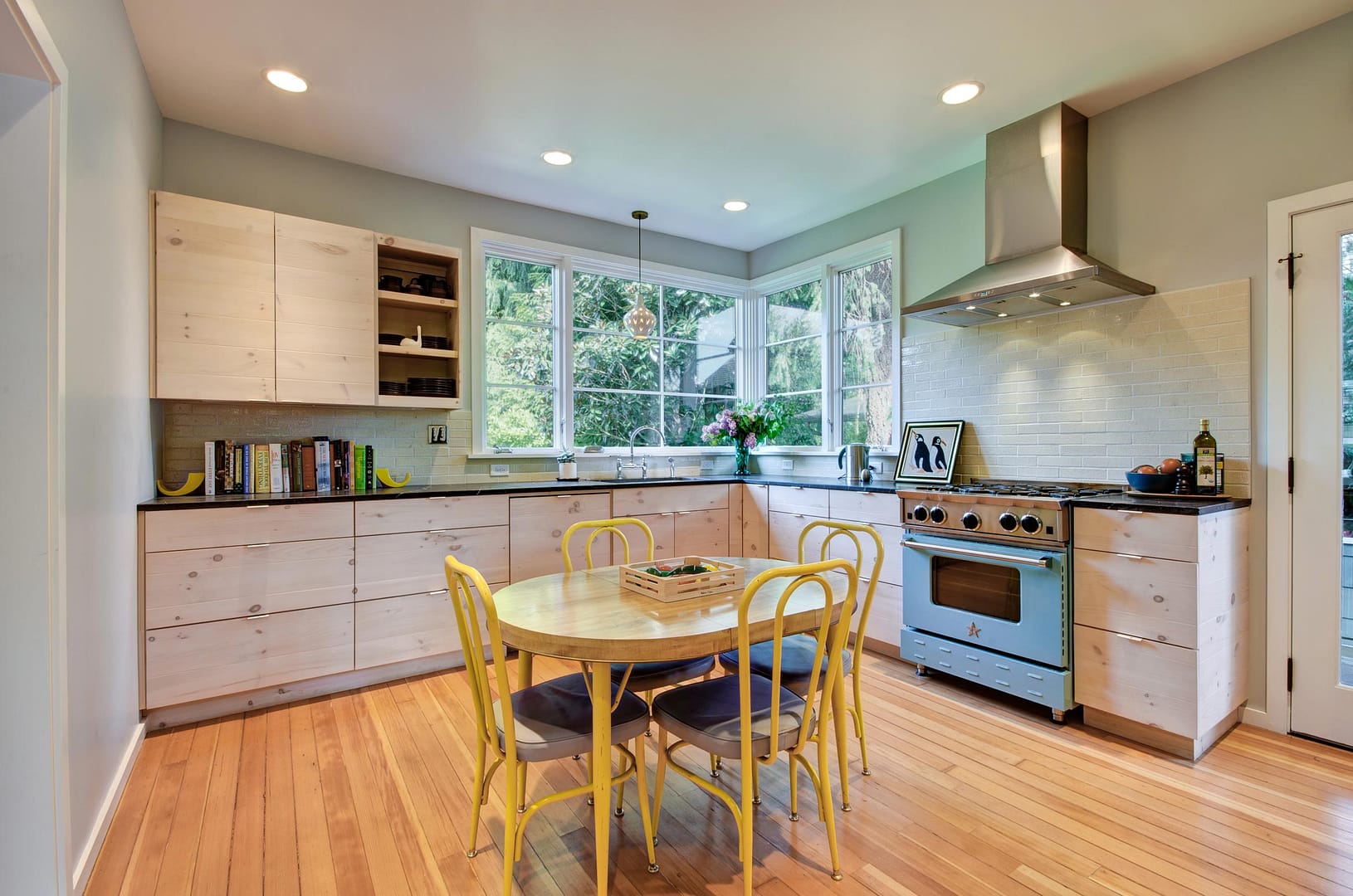 Kitchen in Modern Farmhouse by Portland Home Builder Hammer & Hand