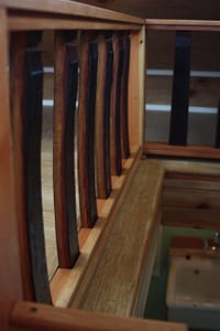 Wine Barrel Railing in Wine Lovers ADU