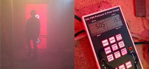 Blower Door Test at Madrona Passive House in Seattle | Hammer & Hand