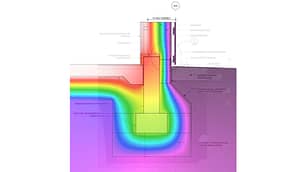 THERM of Karuna Passive House Foundation | Hammer & Hand