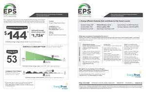 Energy Performance Score Example | Hammer & Hand