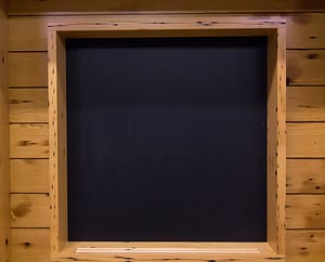 Chalkboard on Custom Shelving | Hammer & Hand