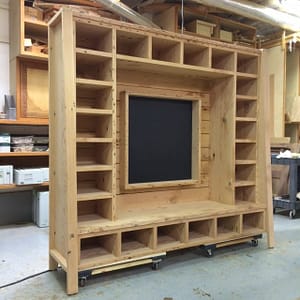 Custom Entry Bench & Shelving Unit | Hammer & Hand
