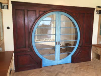 Custom Pocket Door from Hammer and Hand Woodshop