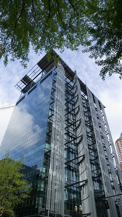 Shading Fins on Federal Building in Portland - Biomimicry in Green Building