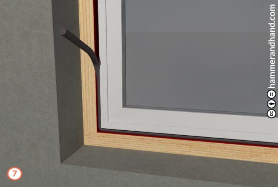 Window Buck in a Masonry Wall Detail 7