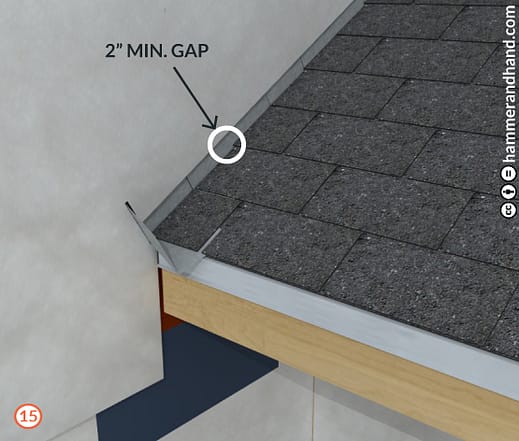 Roofs Kick-Out Flashing Detail 15 Continue Layering WRB | Hammer & Hand