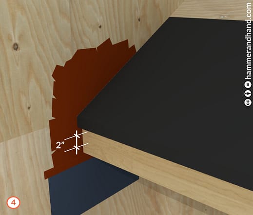 Roofs Kick-Out Flashing Detail 4 Peel and Stick Along Edge of Roof | Hammer & Hand
