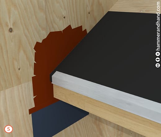 Roofs Kick-Out Flashing Detail 5 Attach Drip Edge | Hammer & Hand