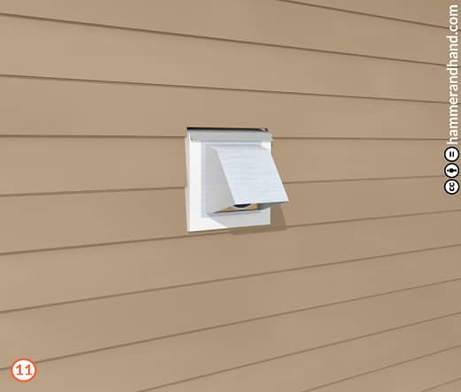 Wall Penetrations Detail 11 Add Siding and Caulking | Hammer & Hand