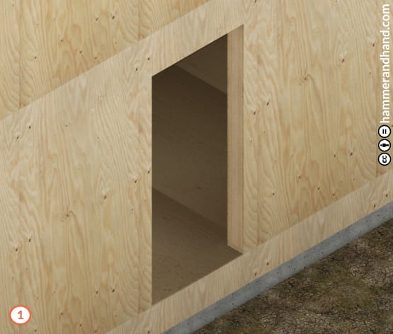 Door Installation Detail 1 Router the RO | Hammer & Hand