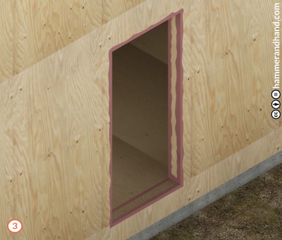 Door Installation Detail 3 Tool Joint and Seam Filler | Hammer & Hand