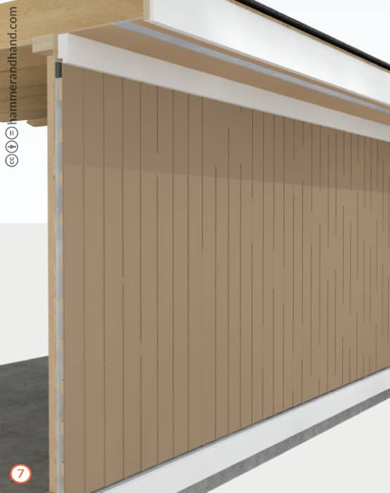 Rain Screen Detail 7 Attach Vertical Siding and Trim | Hammer & Hand