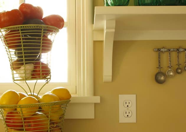 Historic Cottage Kitchen Shelves