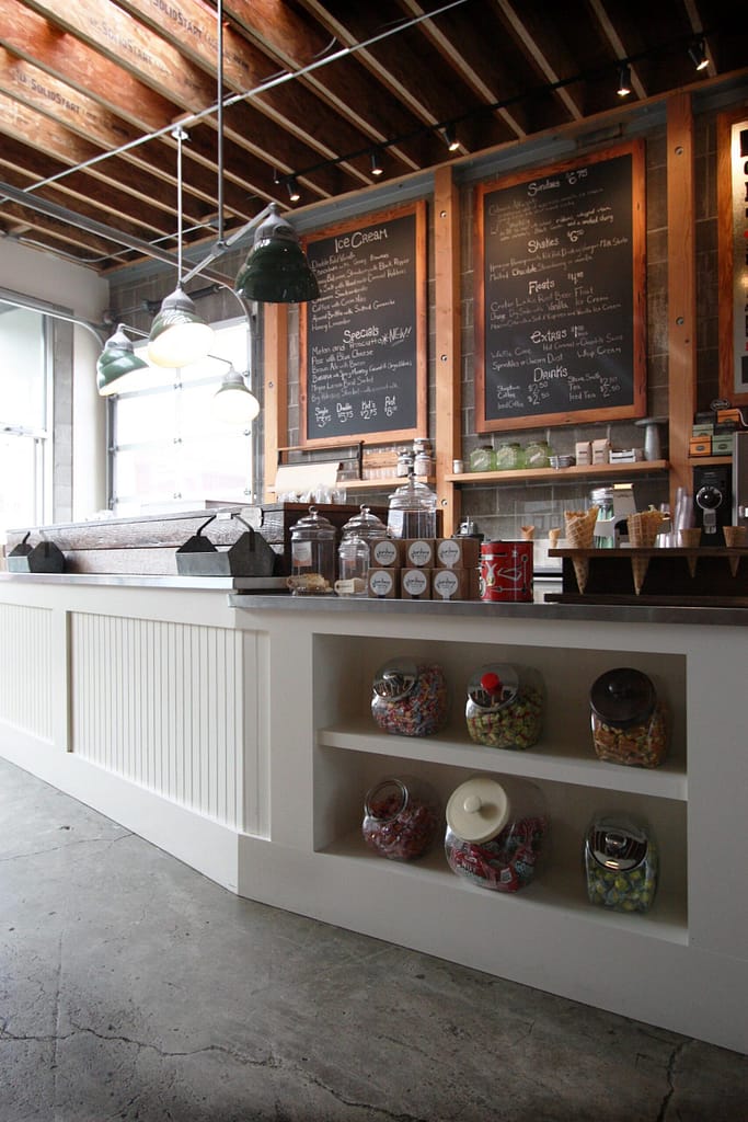 Front Counter at Salt and Straw Scoop Shop Commercial Remodel