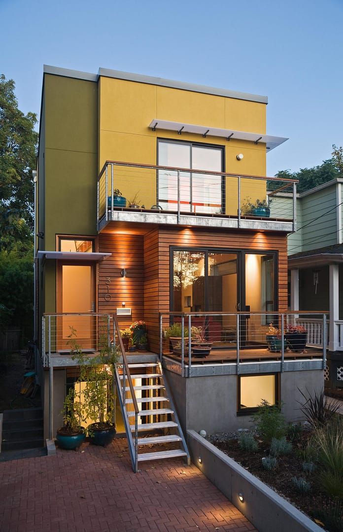 Exterior of Southeast Portland Urban Small Lot