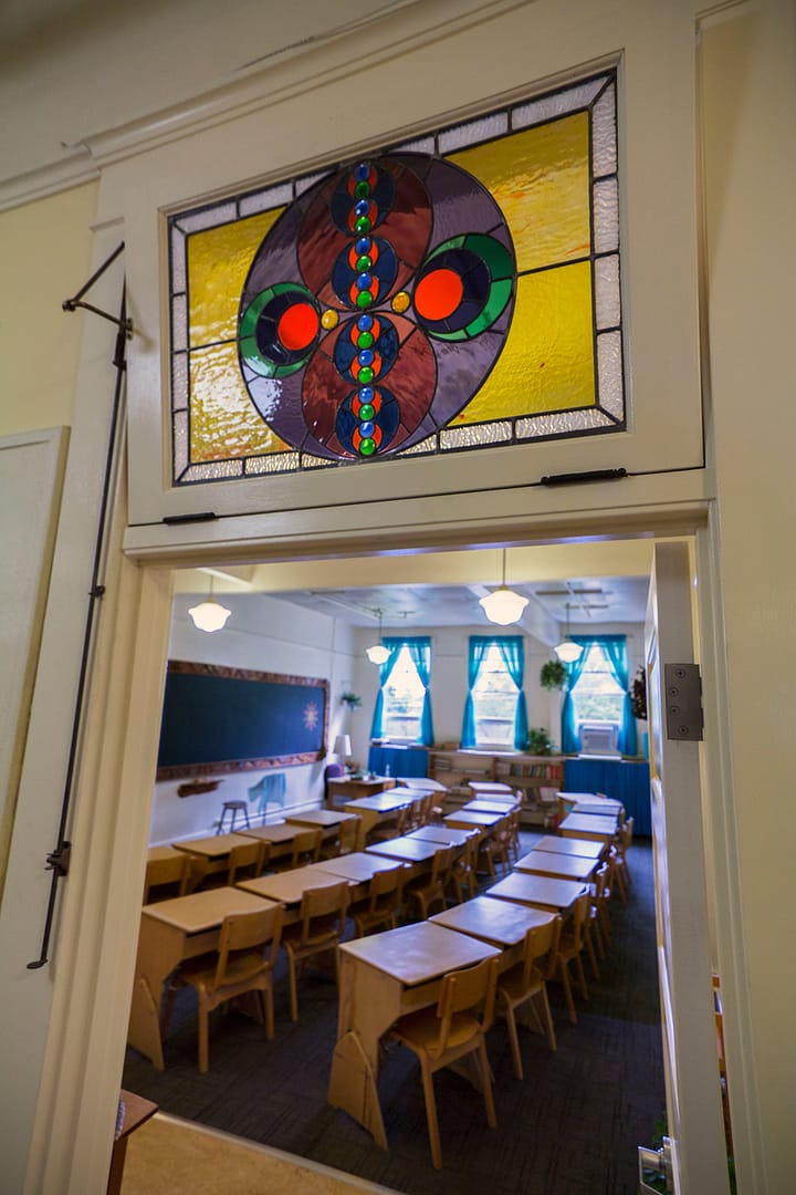 Transom Window at Cedarwood Waldorf School | Hammer & Hand