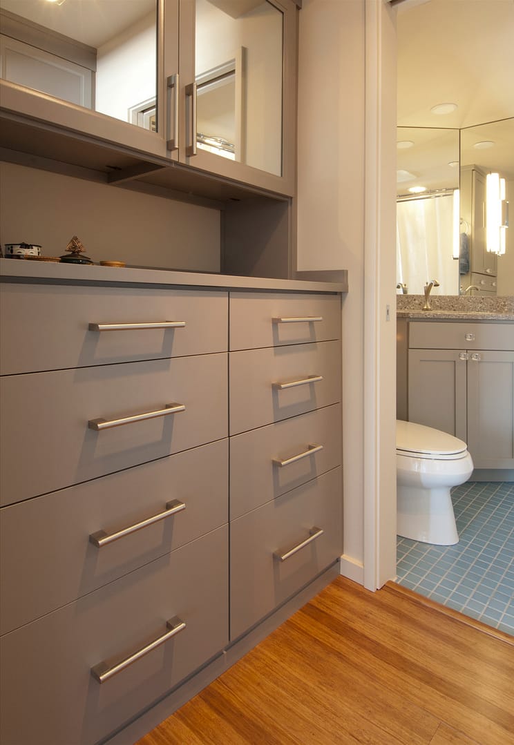 Bedroom Storage in Seattle Condo Remodel