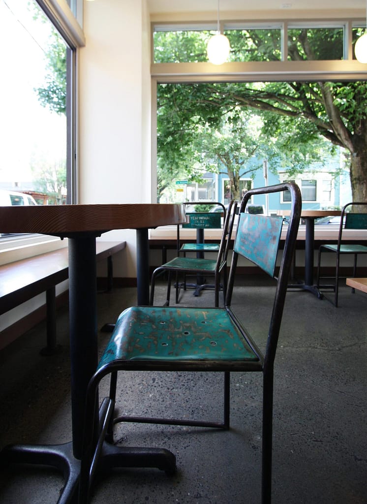 Seating Area at Salt & Straw Scoop Shop Restaurant Remodel