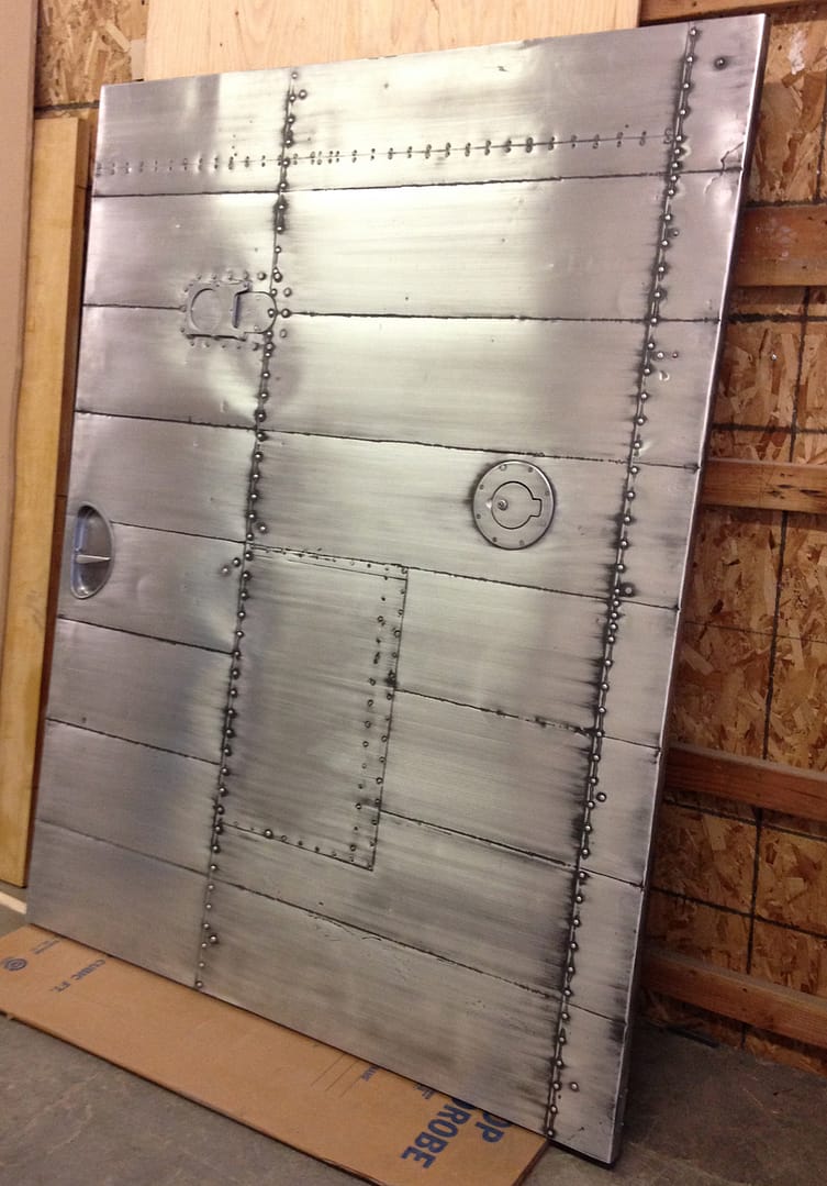 Custom Door Inspired by WWII Bomber Planes & Vintage Cars | Hammer & Hand