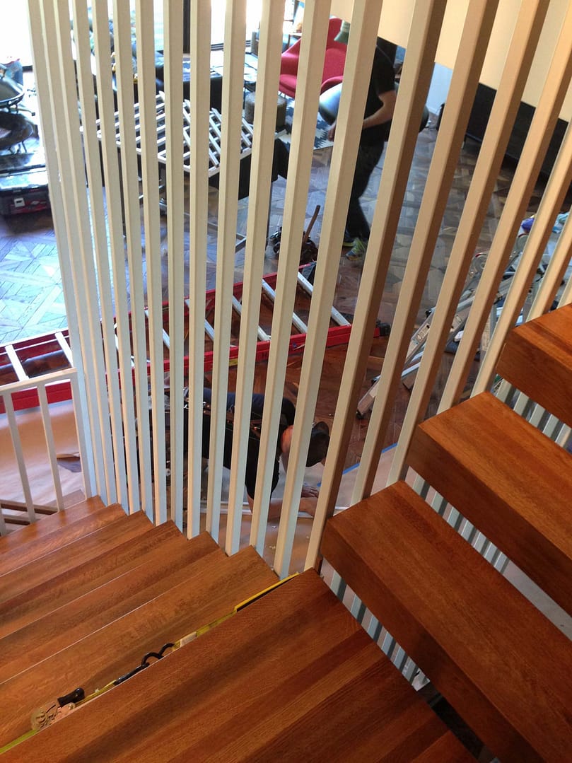 New staircase design for Portland mid-century-modern home.
