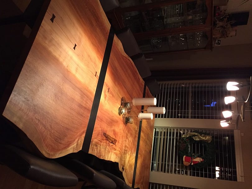 Custom Made Live Edge Dining Table by Hammer and Hand