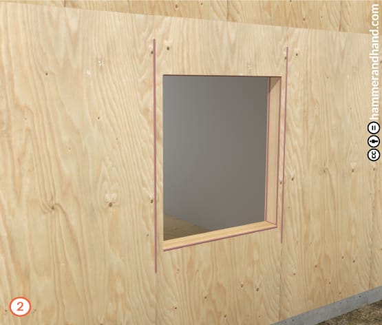 New Window Installation Detail Step 2 | Hammer & Hand