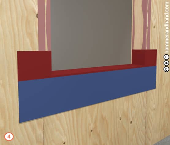 New Window Installation Detail Step 4 | Hammer & Hand