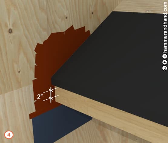 Roofs Kick-Out Flashing Detail 4 Peel and Stick Along Edge of Roof | Hammer & Hand